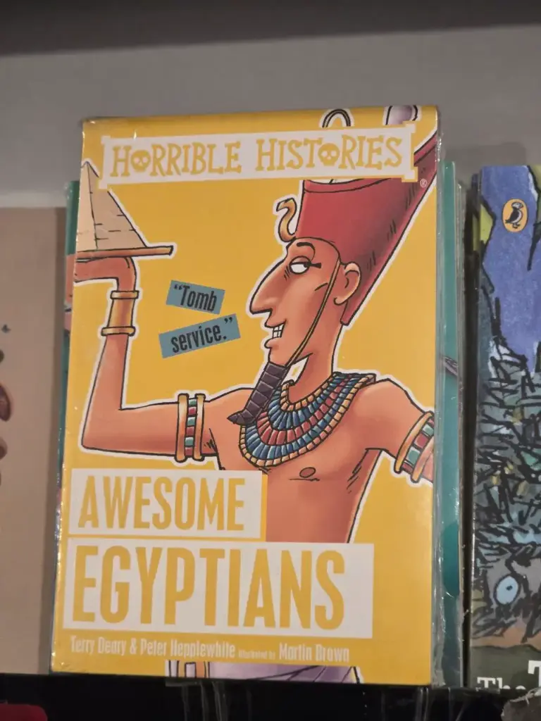 Horrible Histories: Awesome Egyptians Paperback by Peter, Deary, Terry Hepplewhite 