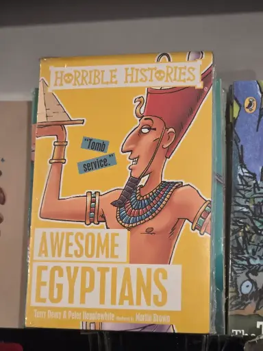 Horrible Histories: Awesome Egyptians Paperback by Peter, Deary, Terry Hepplewhite 